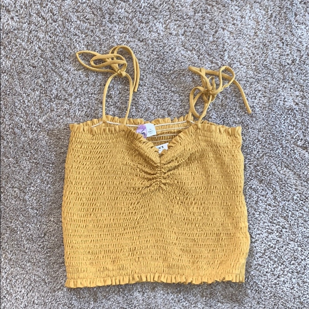Cropped Yellow Tank Too